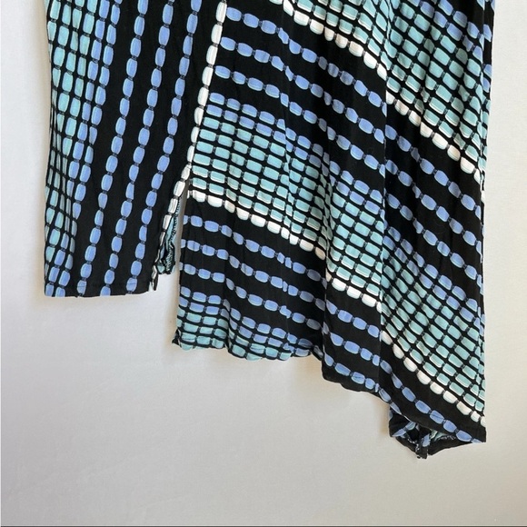 Habitat Clothes To Live In Dress Sz M Artsy Textured Polka Dots Asymmetrical EUC - Picture 13 of 14